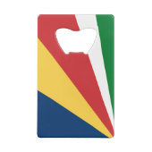 スチールボトルオープナー（セーシェル色） クレジットカード栓抜き (裏面)