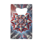 スチールボトルオープナー（ノルウェー色） クレジットカード栓抜き (正面)