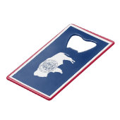 スチールボトルオープナー(ワイオミング州旗あり) クレジットカード栓抜き (裏面アングル)