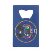 スチールボトルオープナー(米国ユタ州旗) クレジットカード栓抜き (裏面)