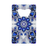 スチールボトルオープナー（青い白い色） クレジットカード栓抜き (裏面)