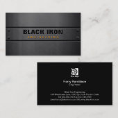 スチールメタルプレートテクスチャエンジニアリング名刺 名刺 (正面/裏面)