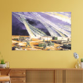 スチールレインデザートストームフランクM. Thomas キャンバスプリント (インサイチュ (リビング))