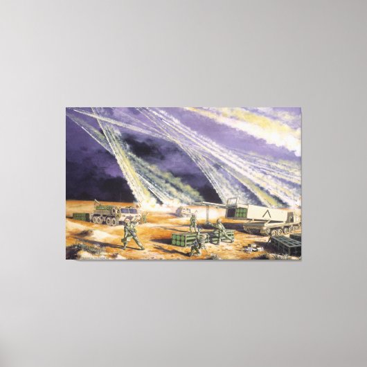 スチールレインデザートストームフランクM. Thomas キャンバスプリント (正面)