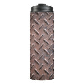 スチール古い表面プレートスリップまたは滑ること非パター。抽象芸術 タンブラー (正面)