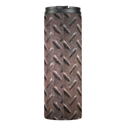 スチール古い表面プレートスリップまたは滑ること非パター。抽象芸術 タンブラー (裏面)