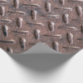 スチール古い表面プレートスリップまたは滑ること非パター。抽象芸術 ラッピングペーパー (角)