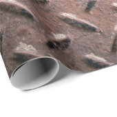 スチール古い表面プレートスリップまたは滑ること非パター。抽象芸術 ラッピングペーパー (ロールコーナー)