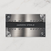 スチール工業用金属リベット男性的 名刺 (正面)