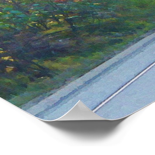 スチール建築パイプトラックハイウェイドライビングアート ポスター (角)