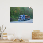 スチール建築パイプトラックハイウェイドライビングアート ポスター (キッチン)