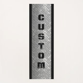 スチール男らしプレートデザイン厚カスタムいヨガマット ヨガマット (正面)