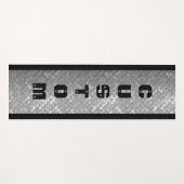 スチール男らしプレートデザイン厚カスタムいヨガマット ヨガマット (正面(横))