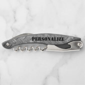 スチール男らしメタルプレートコルク抜きギフト ソムリエナイフ (裏面)