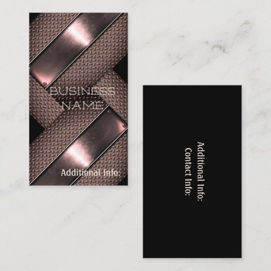 スチール素朴名刺2 名刺 (正面/裏面)