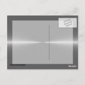 スチール製の背景 ポストカード (裏面)