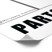 スチール製パンポスターのパーツ ポスター (角)