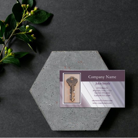 スチール鍵名刺 名刺