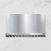 スチール | メタリック | ドリルロゴ 名刺 (裏面)