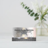 スチール |リベット |建築 |溶接機 名刺 (スタンド正面)