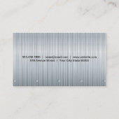 スチール |金属製の背景リベット 名刺 (裏面)