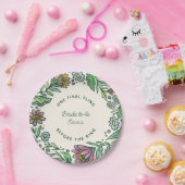 スチ芸術的カンジナビアフォークフローラブライダルシャワーCl ペーパープレート (パーティー)