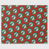 スッおもしろいクの上でスカンクだクリスマスだ！漫画 ラッピングペーパー (フラット)