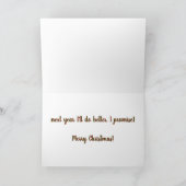 スッシーおもしろいムットいけなドッグのユーモアのクリスマスカード カード (内部)