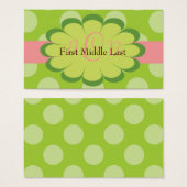 スッシーパーソナライズされたドットギフト囲いカード (正面&裏面)