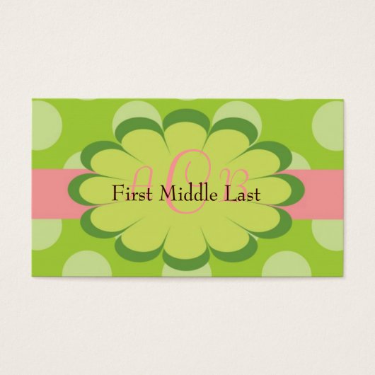 スッシーパーソナライズされたドットギフト囲いカード (正面)