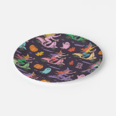 スッシー魔女モップパターン – かわいいパステルウィッチ ペーパープレート (アングル)