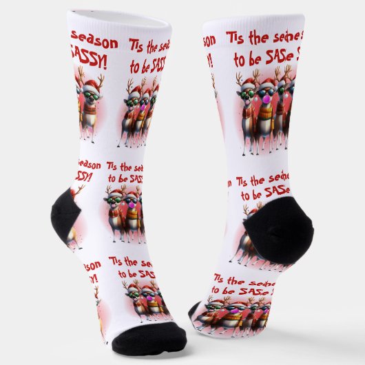 スッシー・トナカイ ソックス (傾斜あり)