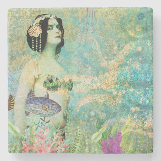 スッシー・マーメイド・コースター ストーンコースター (正面)