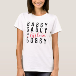スッシーSosay Bossy姿勢おもしろいタイポグラフィ Tシャツ