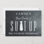 スッパーソナライズされたトアップは私のグロマースマンになる 招待状 (正面)