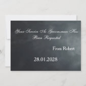 スッパーソナライズされたトアップは私のグロマースマンになる 招待状 (裏面)