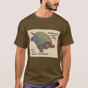 スッポンのしわを寄せられた老齢期の知恵 Tシャツ