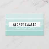 スッモダンクシンプル絵を描はっきりしたミント 名刺 (正面)