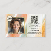 スッ芸術的プ絵を描インテリアデザイモダンナー 名刺 (裏面)