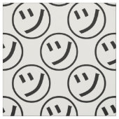 スッ㋡カナ笑顔絵文字/絵文字 ファブリック (見本)