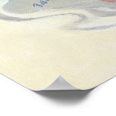 スツール鳩セクシーバスルームレトロピンナップ女 ポスター (角)