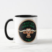 ステアあなたを願ってモーいる"EY CHRISTMAS Y'ALL! マグカップ (左)