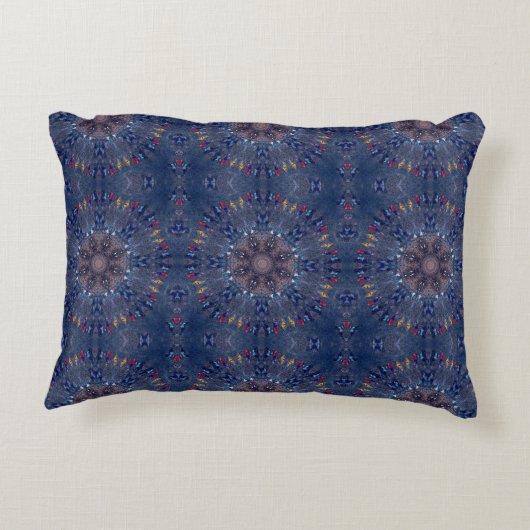 ステアスカルサウスウエストデザートサンセットストライプズ アクセントクッション (裏面)