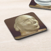 ステアタイトのポートレートの頭部、Mohenjodaro、2300-1750紀元前に コースター (左側)