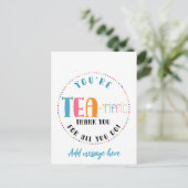 ステアッフ・ボランティアへの感謝のギフト あなたは素晴らしい！ ポストカード (スタンド正面)