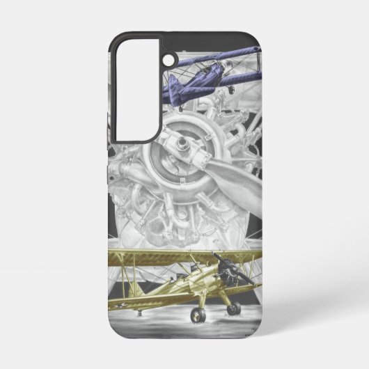 ステアマン複葉機 SAMSUNG GALAXYケース (裏面)