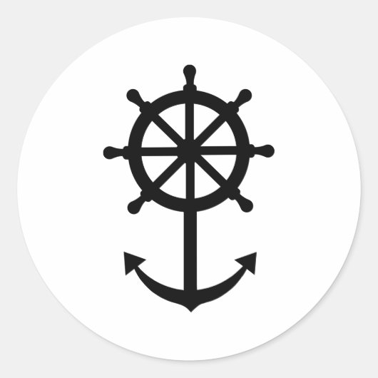 ステアリングホイールいかり ラウンドシール (正面)