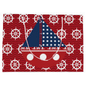 ステアリング航海のホイール ラージペーパーバッグ (裏面)