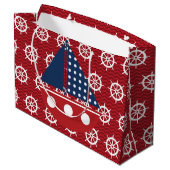 ステアリング航海のホイール ラージペーパーバッグ (裏面アングル)