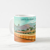 ステアンズワーフ-サンタバーバラ,カリフォルニア州 コーヒーマグカップ (正面左)